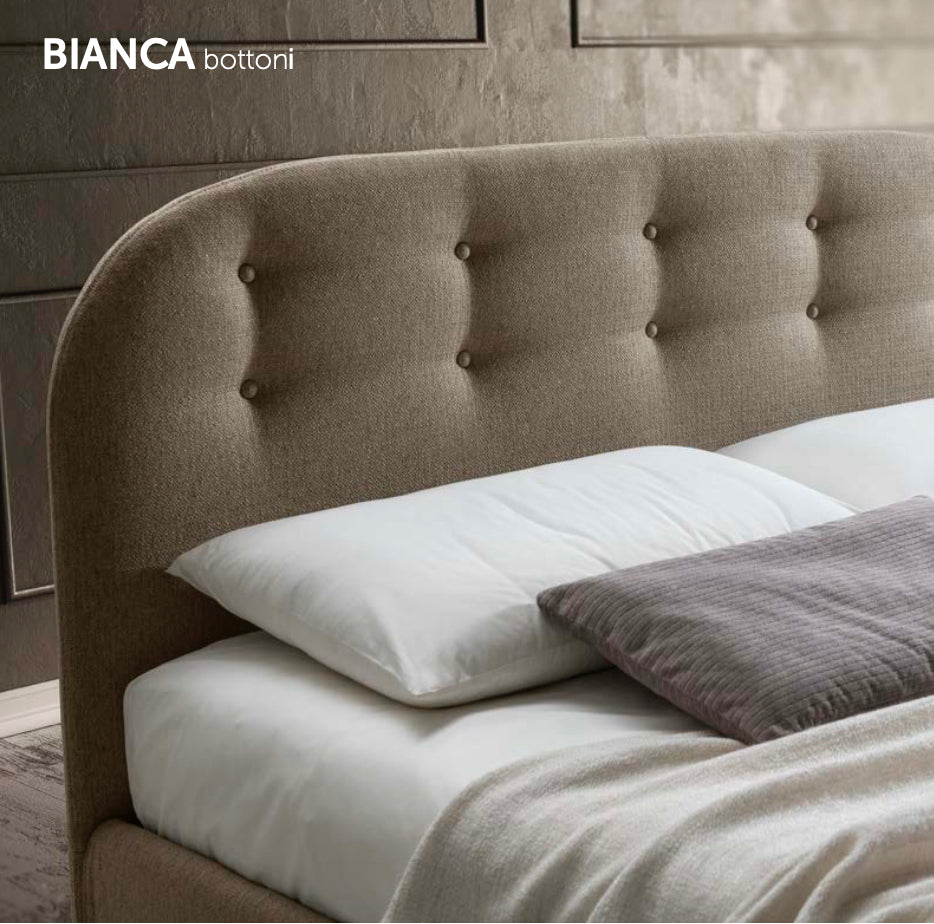 BIANCA letto matrimoniale e una piazza e mezza contenitore in