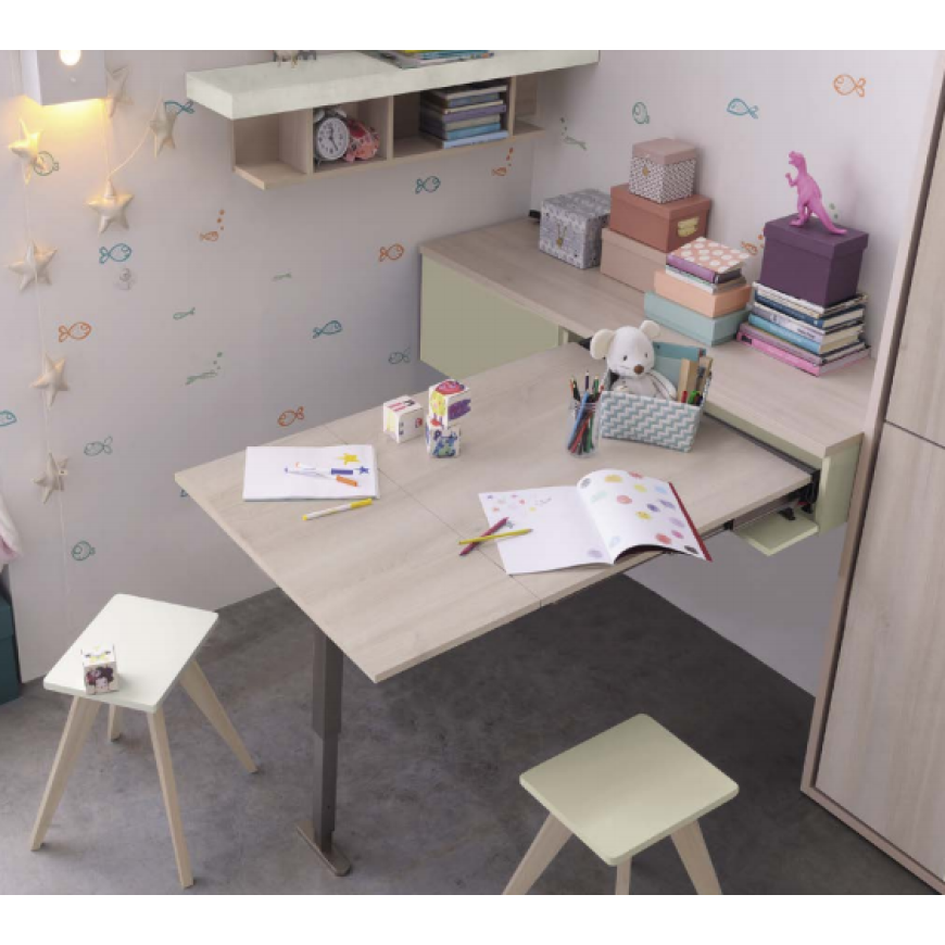 Tavolo Scrivania Salva Spazio CLICK di GOLF by Colombini Casa