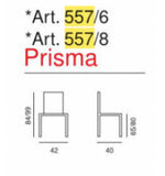 Sgabello PRISMA art. 557/6 di La Seggiola